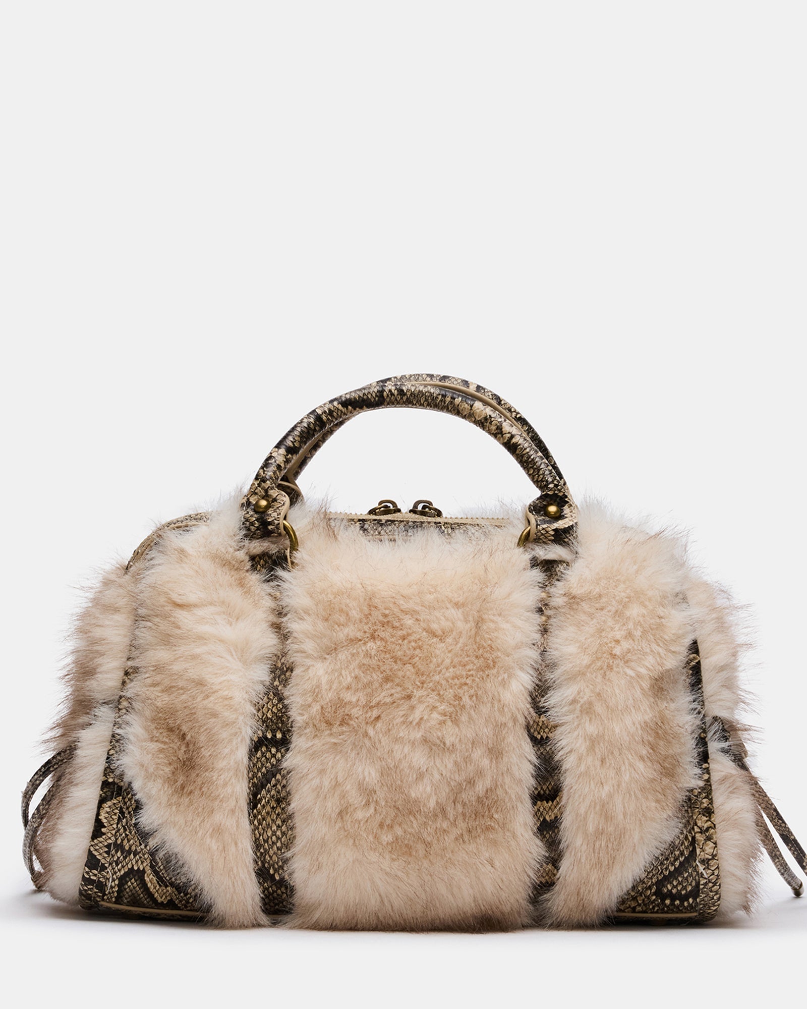 RIGGS FAUX FUR BAG NATURAL