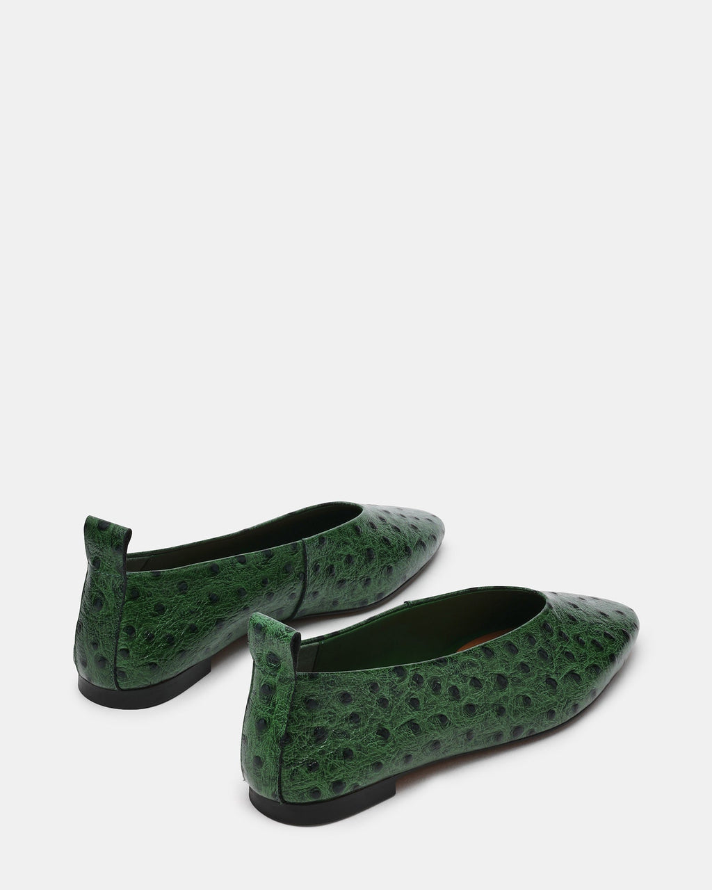 SWANKY OSTRICH GREEN LEATHER